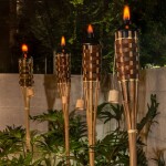 Tips para seleccionar las antorchas de bambú perfectas para tu espacio exterior